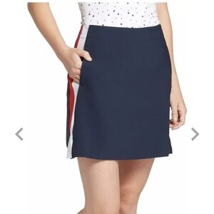 LADY Hagen Golf Skort Skirt Navy Orange Moisture wicking 2